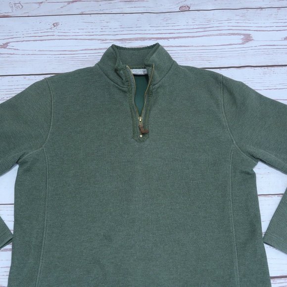Mountain Warehouse Men's Fleece Pullover 1/4 Zip Size Medium Green - Picture 2 of 11